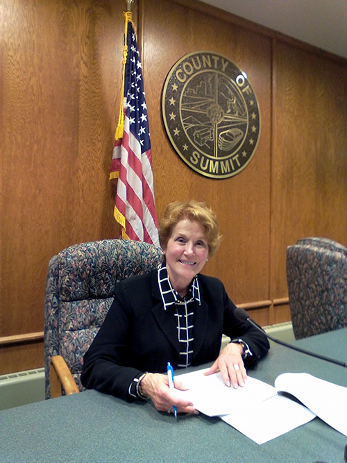 Gloria Rodgers in Council Chambers
